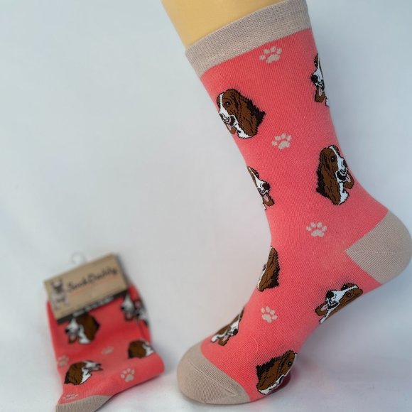 Sock Daddy Accessories - Basset Hound - Fun Unisex Socks - Crazy Pet Lover - Novelty Socks